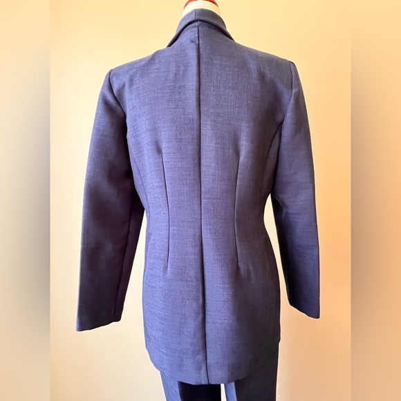 Women’s Classic Navy Double-Breasted Pantsuit - Picture 3 of 5